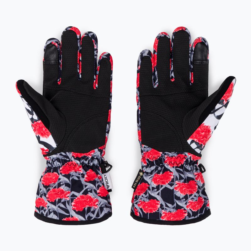 Női snowboard kesztyű ROXY Cynthia Rowley 2021 true black/white/red 3