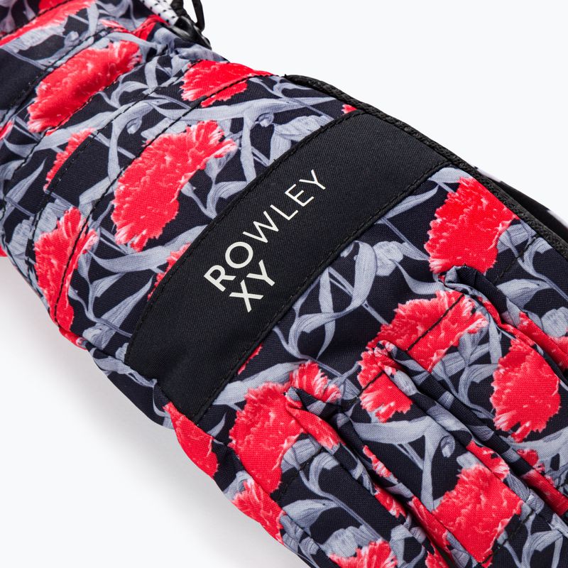 Női snowboard kesztyű ROXY Cynthia Rowley 2021 true black/white/red 4