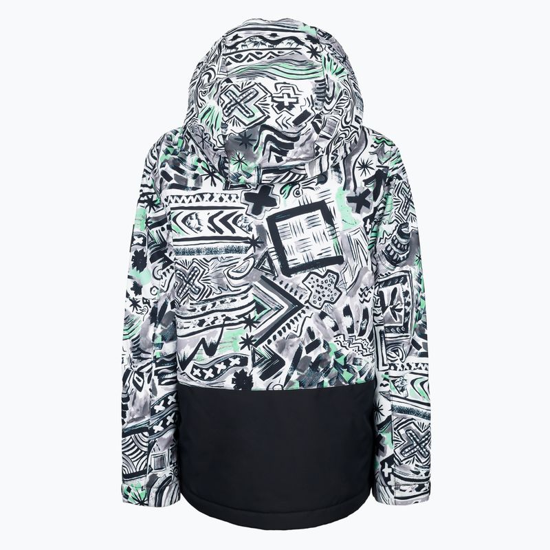 Gyermek snowboard dzseki Quiksilver Mission Printed Block fekete EQBTJ03147 2