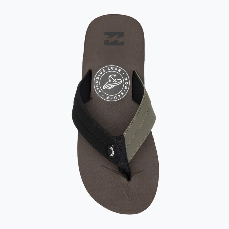 Férfi Billabong All Day Impact flip flop csokoládé MFOT1BAD-CHO 5