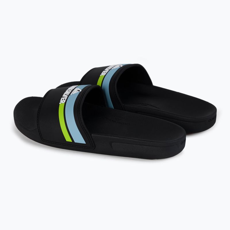 Gyermek flip-flopok Quiksilver Rivi Slide black/orange/blue 3