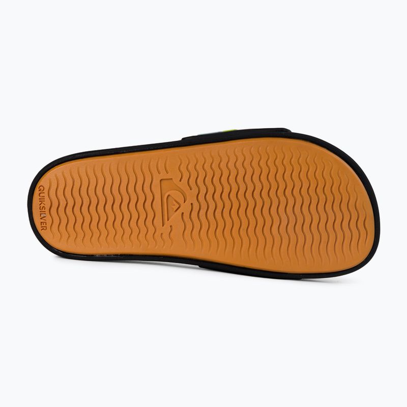 Gyermek flip-flopok Quiksilver Rivi Slide black/orange/blue 4