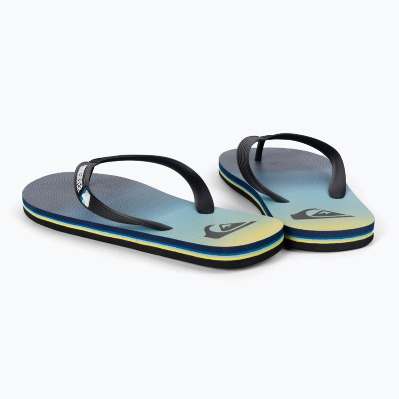 Férfi flip flopok Quiksilver Molokai Newwave black/blue/blue 3