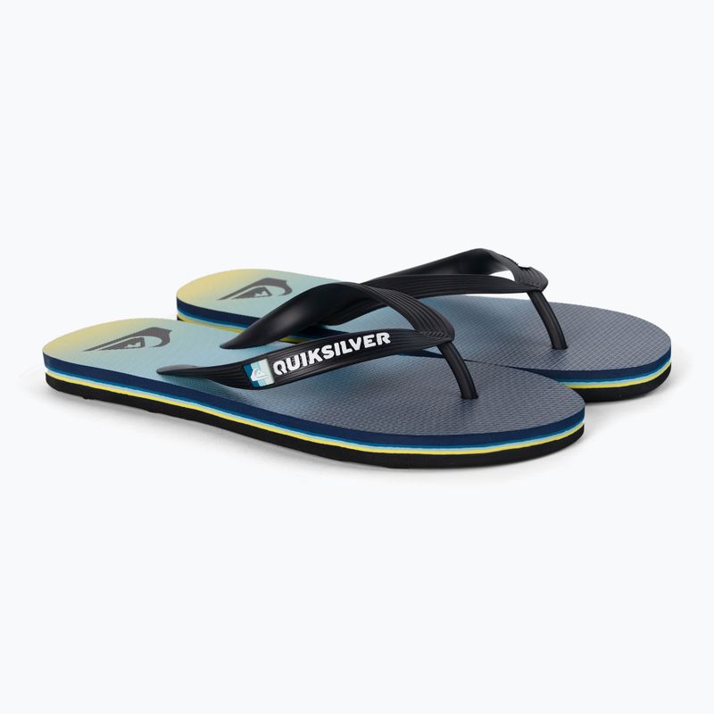 Férfi flip flopok Quiksilver Molokai Newwave black/blue/blue 5