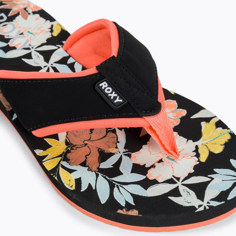 Női flip flopok ROXY Coastin Print 2021 black print 7