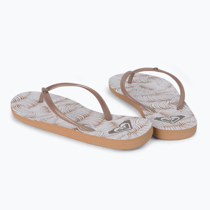 Női flip flopok ROXY Bermuda Print J 2021 white/tan 3