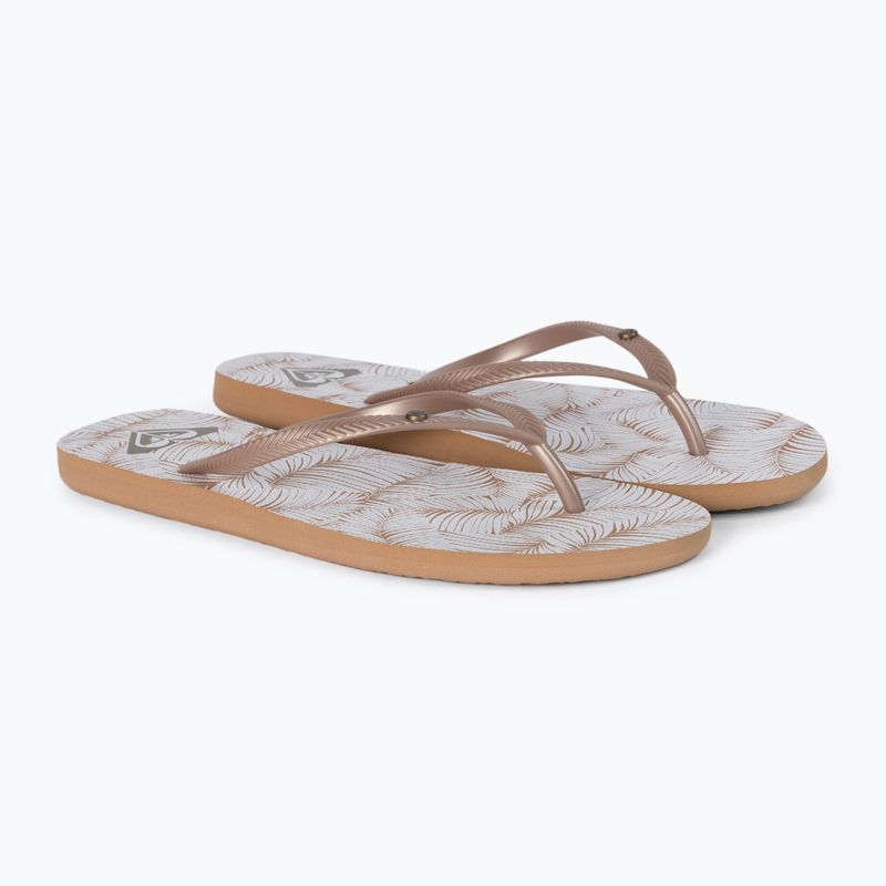 Női flip flopok ROXY Bermuda Print J 2021 white/tan 5