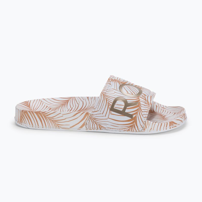 Női flip-flopok ROXY Slippy Printed 2021 white/tan 2