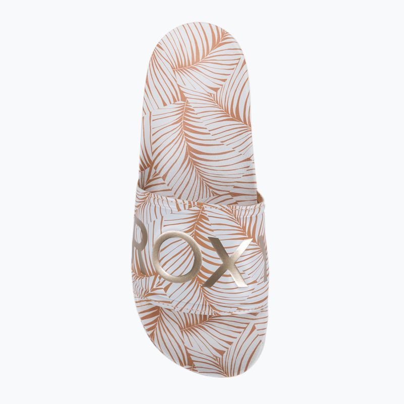 Női flip-flopok ROXY Slippy Printed 2021 white/tan 6