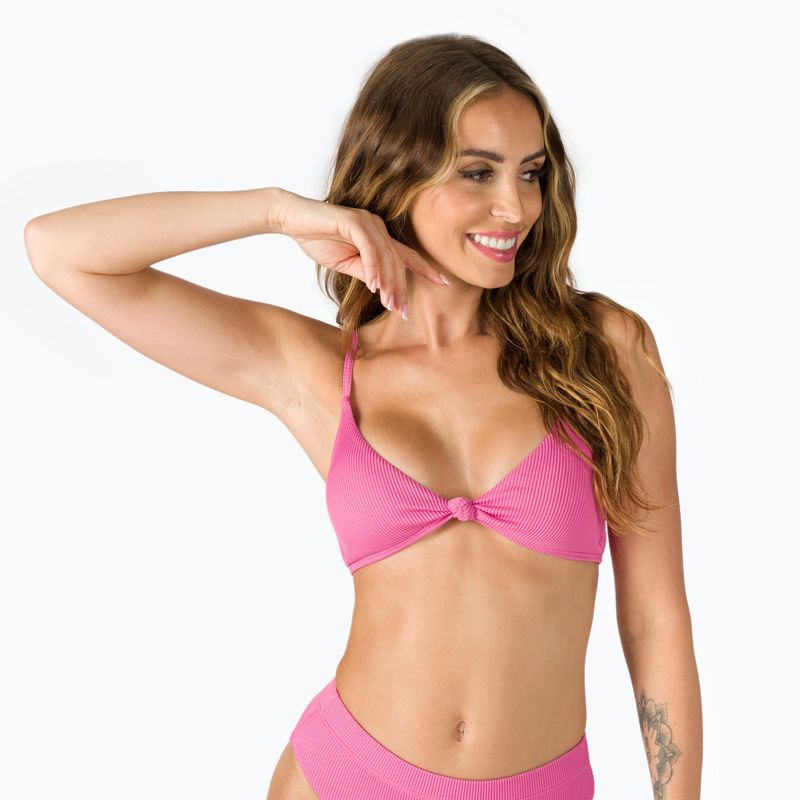 Fürdőruha felső ROXY Love The Surf Knot 2021 pink guava
