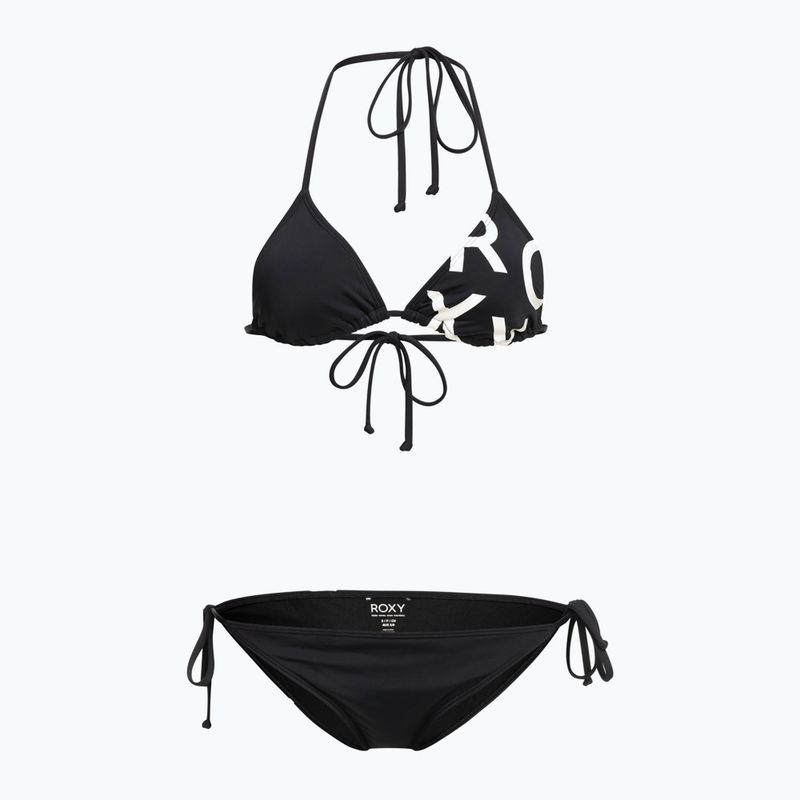 Női kétrészes fürdőruha ROXY Beach Classics Tie Side anthracite