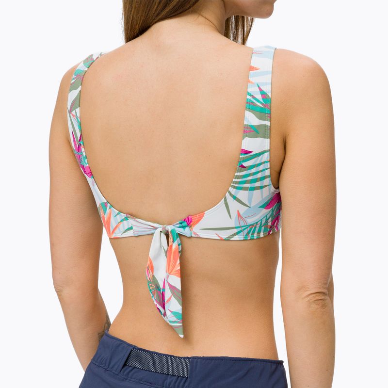 Fürdőruha felső ROXY Beach Classics Elongated Triangle 2021 bright white/floral of paradis 3