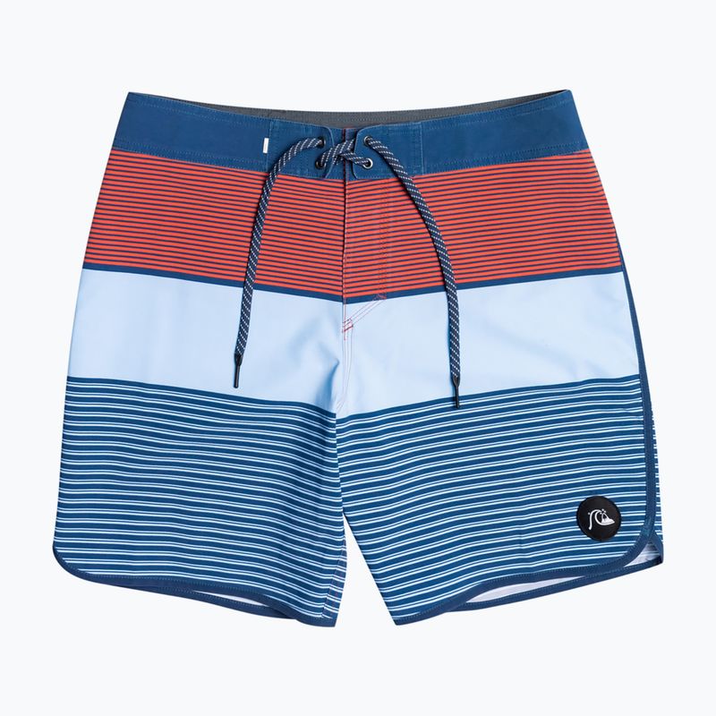 Quiksilver férfi úszónadrág Surfsilk Tijuana 18  kék-narancs EQYBS04651-BSN6