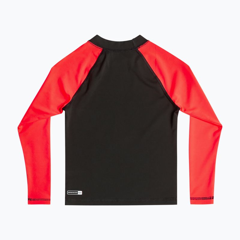 Quiksilver Next Gen gyermek úszópóló tüzes korall színben 2