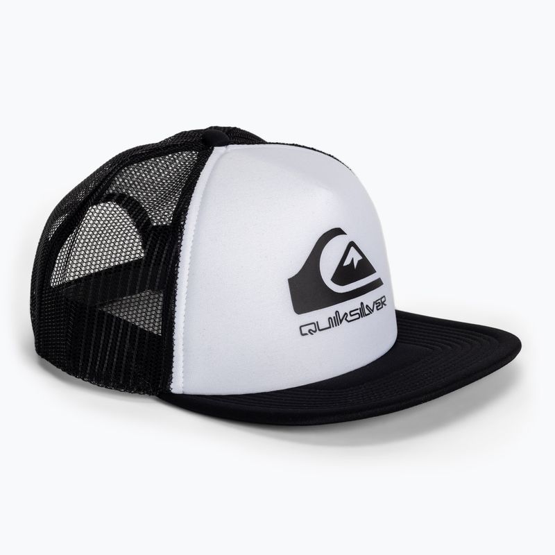 Férfi baseball sapka Quiksilver Foamslayer white/black