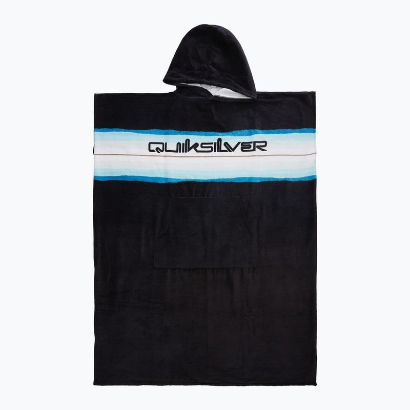 Férfi poncsó Quiksilver Hoody Towel black/blue