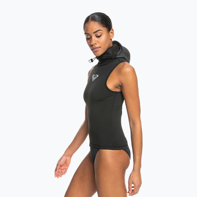 Női neoprén mellény ROXY 2.0 mm Swell Series Hooded Wetsuit Vest true black 7