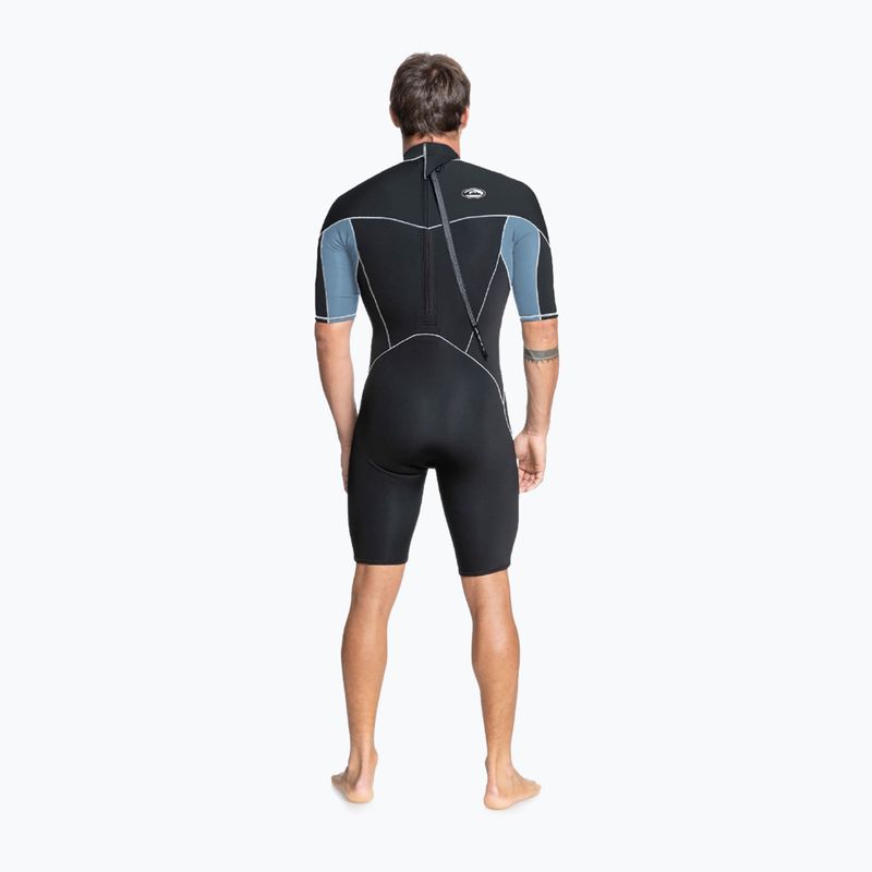 Quiksilver férfi 2/2-es Capsule Saturn SS SP fekete/provinciális kék búvárruha 8