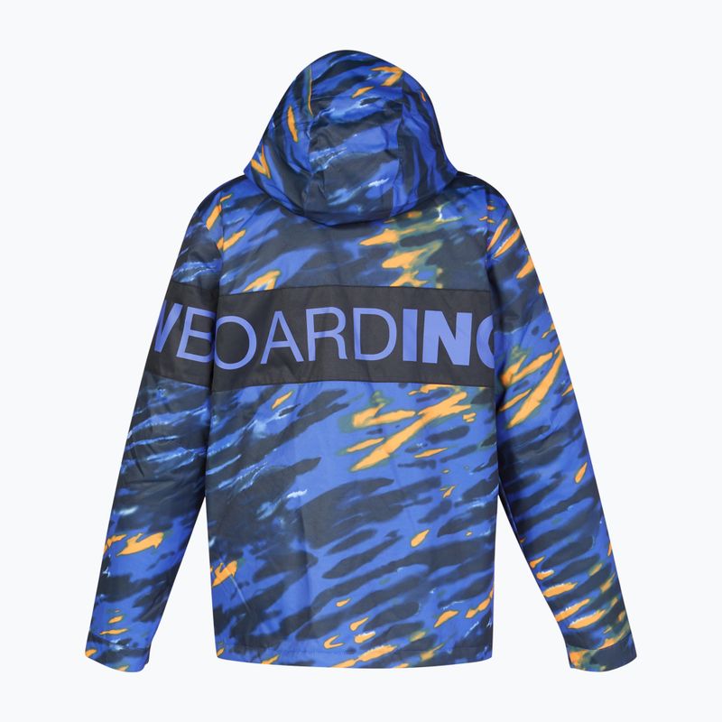 Férfi snowboard kabát DC Propaganda angled tie dye royal blue 10