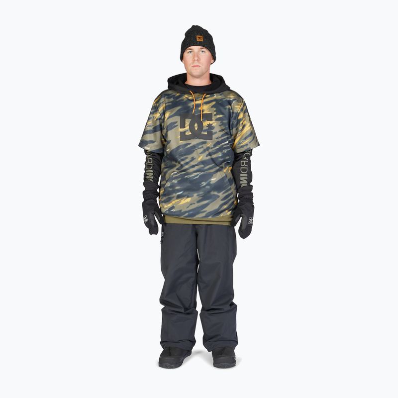 Férfi snowboard pulóver DC Dryden angled tie dye ivy green 2