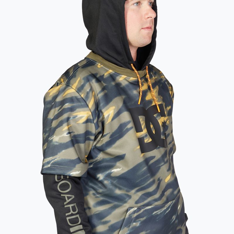 Férfi snowboard pulóver DC Dryden angled tie dye ivy green 4