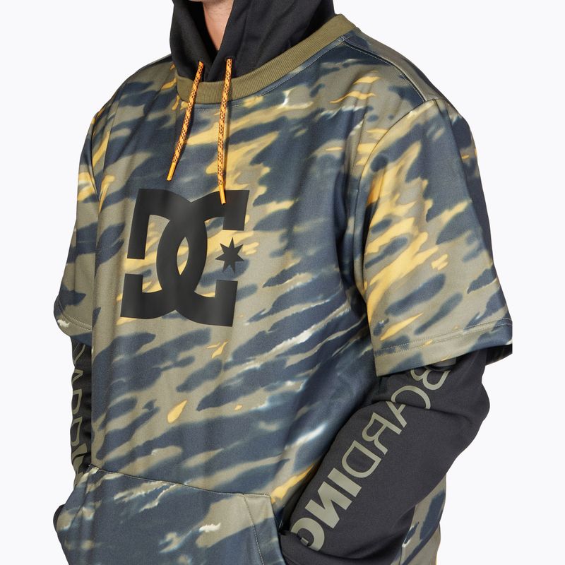 Férfi snowboard pulóver DC Dryden angled tie dye ivy green 5