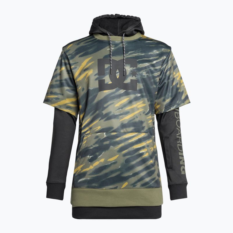 Férfi snowboard pulóver DC Dryden angled tie dye ivy green 7