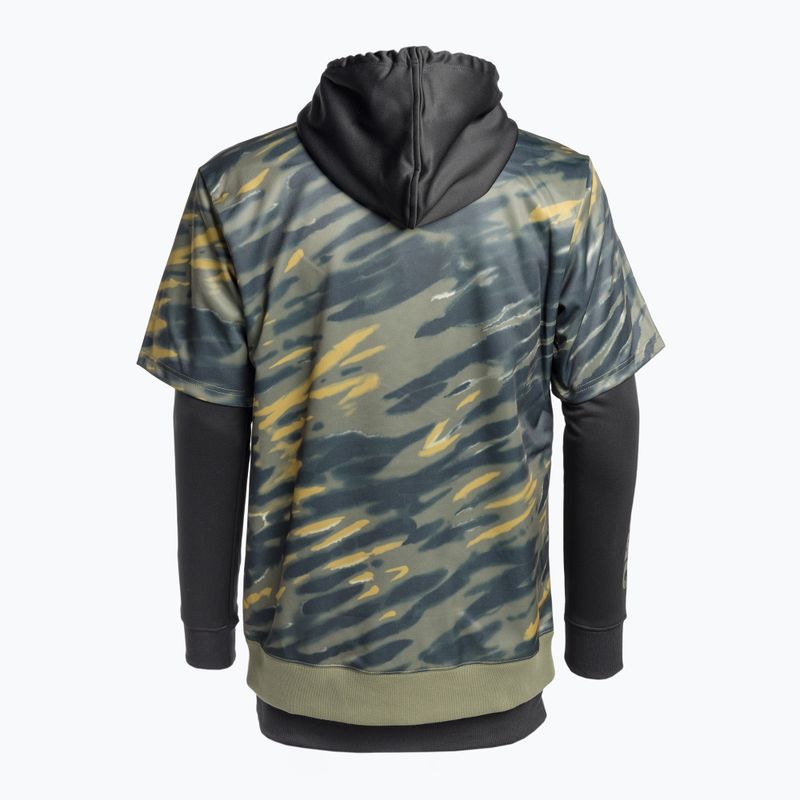 Férfi snowboard pulóver DC Dryden angled tie dye ivy green 8