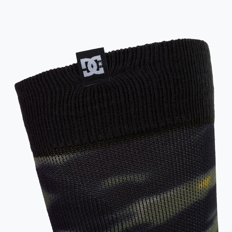 Férfi snowboard zokni DC Sanctioned angled tie dye ivy green 3