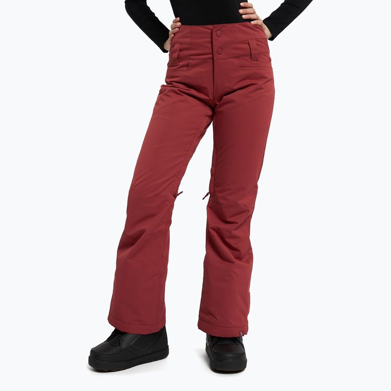 Női snowboard nadrág ROXY Diversion 2021 brick red