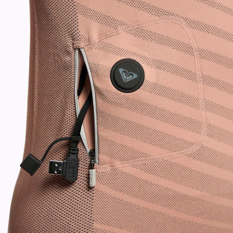 Női termoaktív felső ROXY Base Layer Top Warmlink gray violet 7