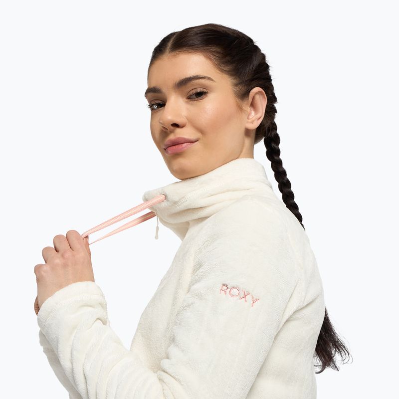 Női snowboard pulóver ROXY Tundra Fleece 2021 egret 5