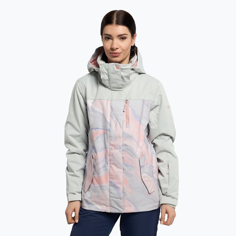 Női snowboard kabát ROXY Jetty Block 2021 gray violet marble
