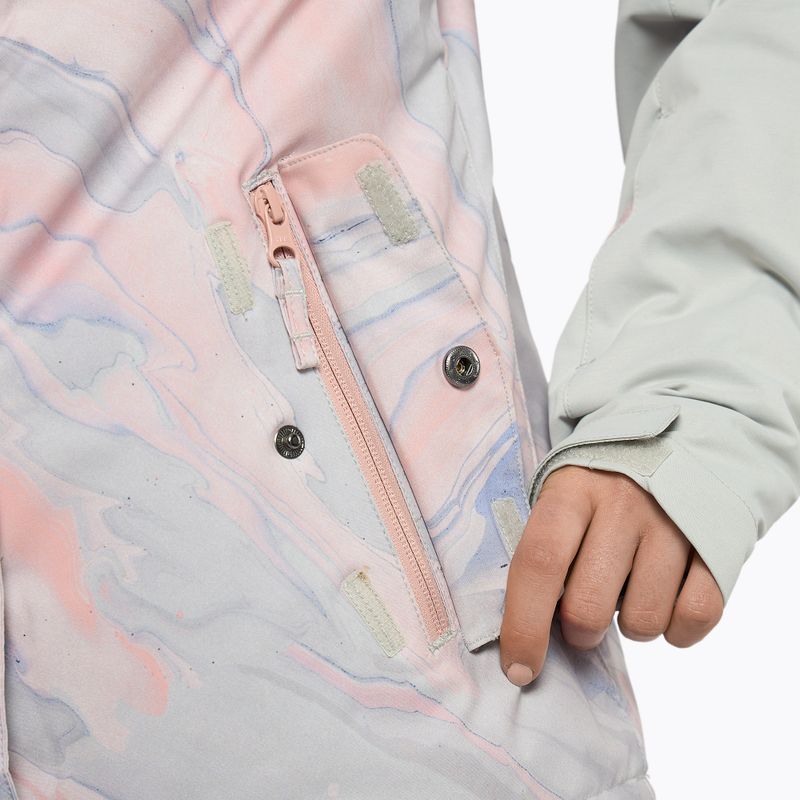 Női snowboard kabát ROXY Jetty Block 2021 gray violet marble 9