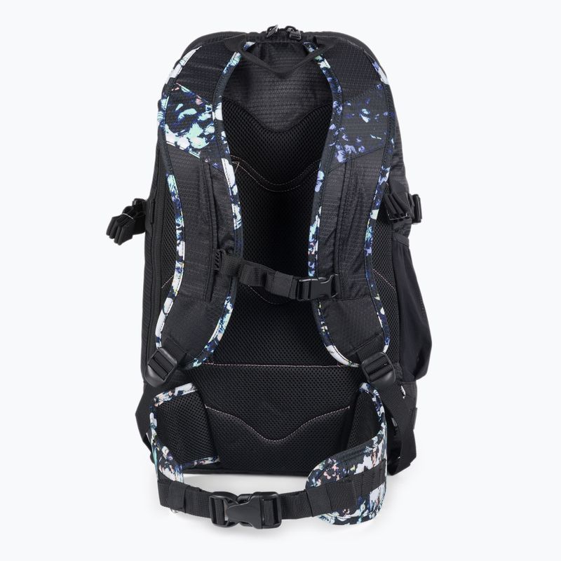 Női snowboard hátizsák ROXY Tribute 2021 true black black flowers 3