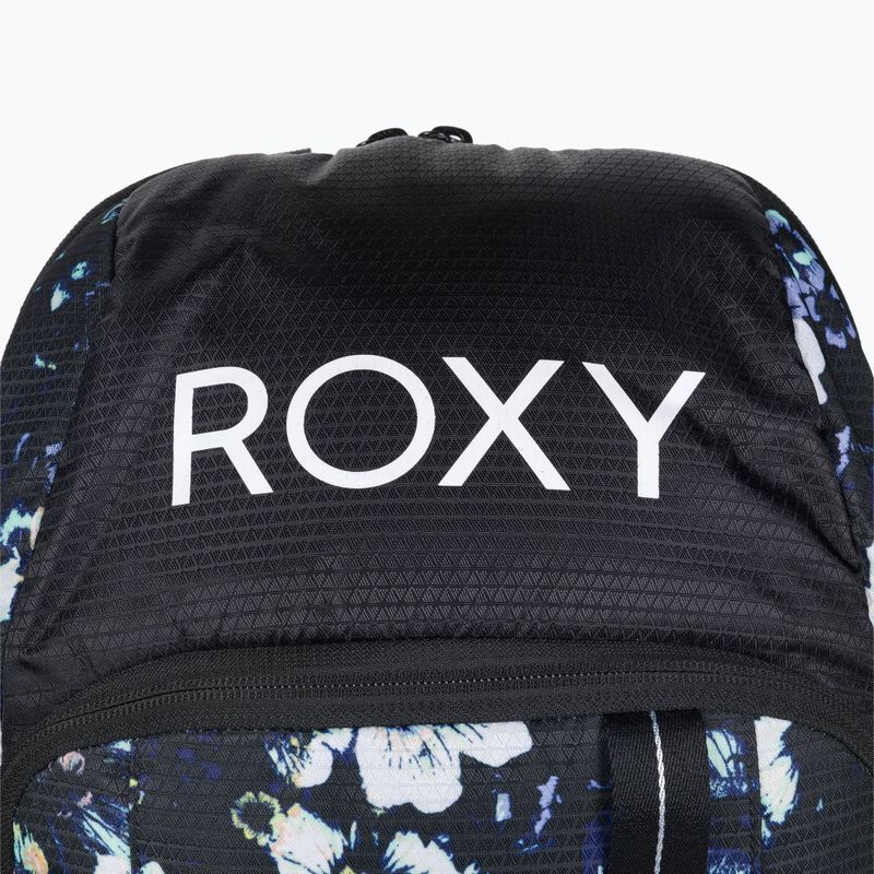 Női snowboard hátizsák ROXY Tribute 2021 true black black flowers 4