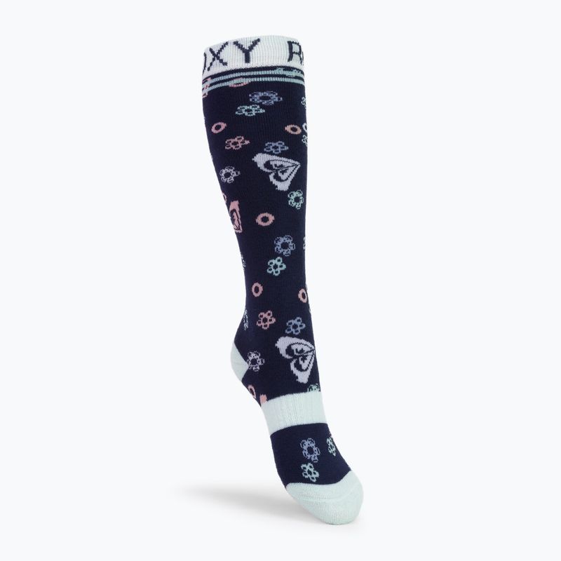 Gyermek snowboard zokni ROXY Frosty 2021 medieval blue neo logo