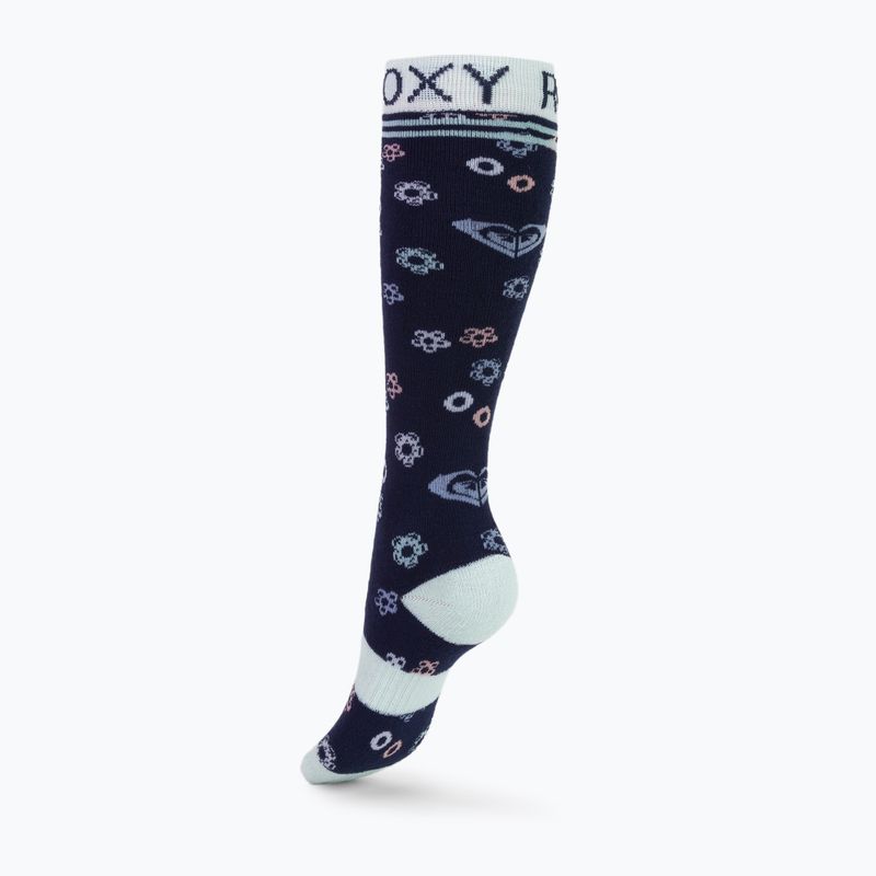 Gyermek snowboard zokni ROXY Frosty 2021 medieval blue neo logo 2