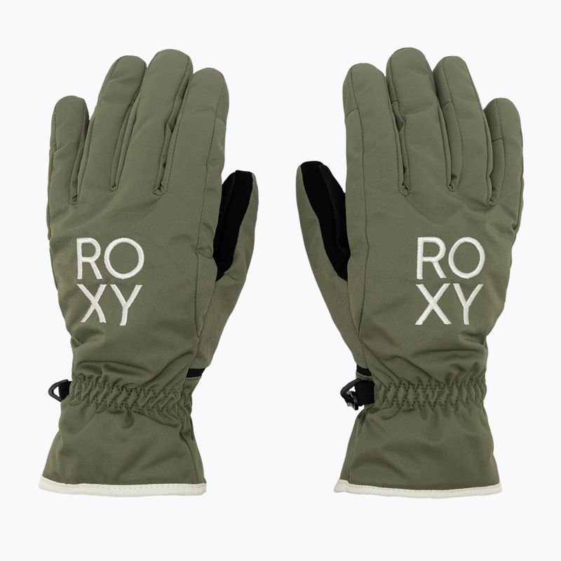 Női snowboard kesztyű ROXY Freshfields 2021 deep lichen green 3