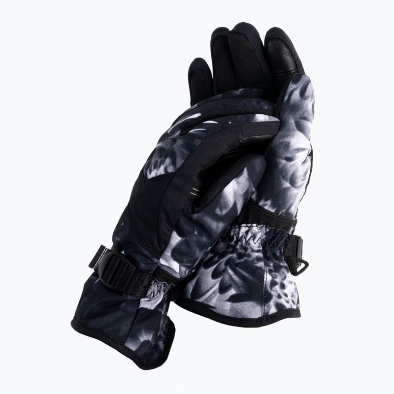 Női snowboard kesztyű ROXY Jetty 2021 true black future flower
