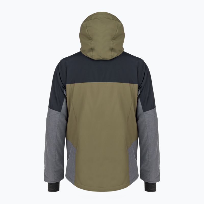 Quiksilver Mission Plus férfi snowboard dzseki fekete-zöld EQYTJ03371 2