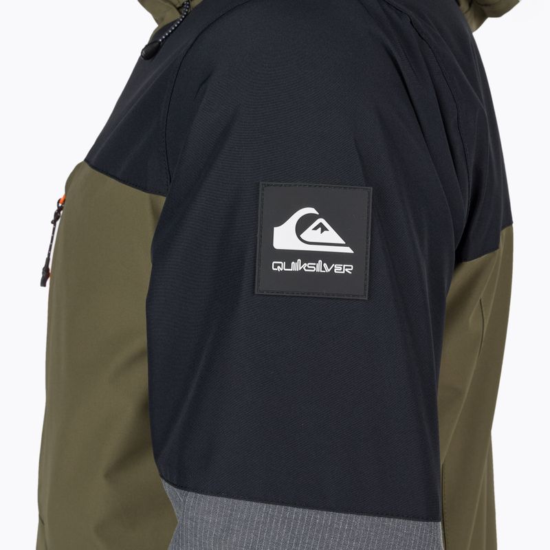 Quiksilver Mission Plus férfi snowboard dzseki fekete-zöld EQYTJ03371 4
