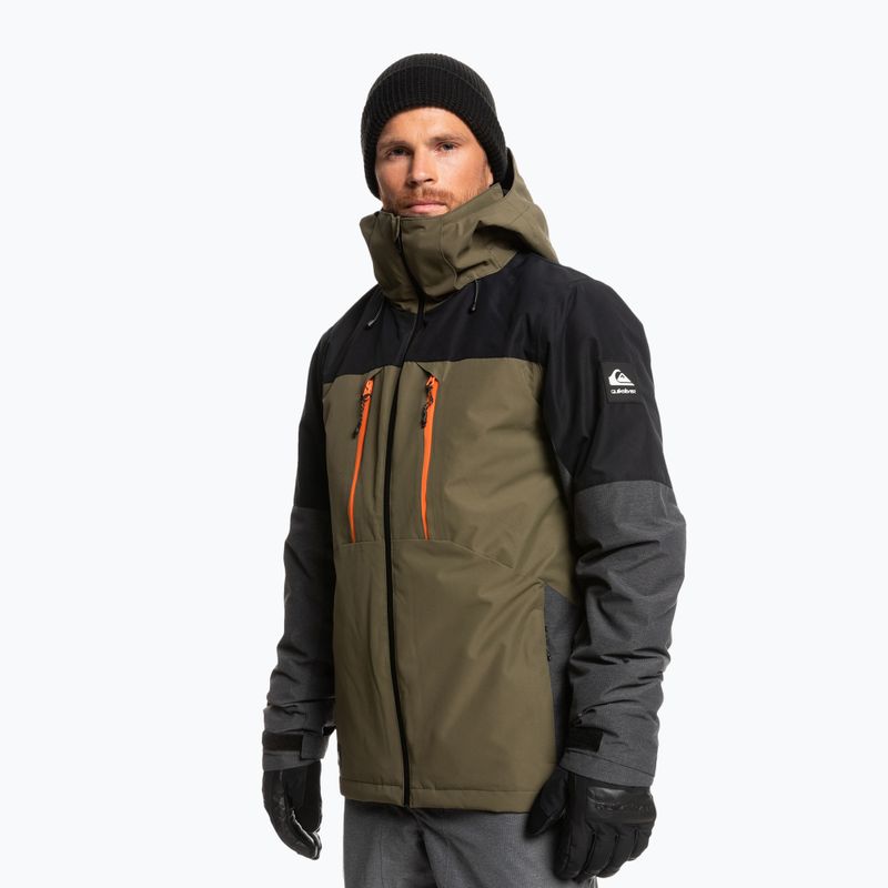 Quiksilver Mission Plus férfi snowboard dzseki fekete-zöld EQYTJ03371 7