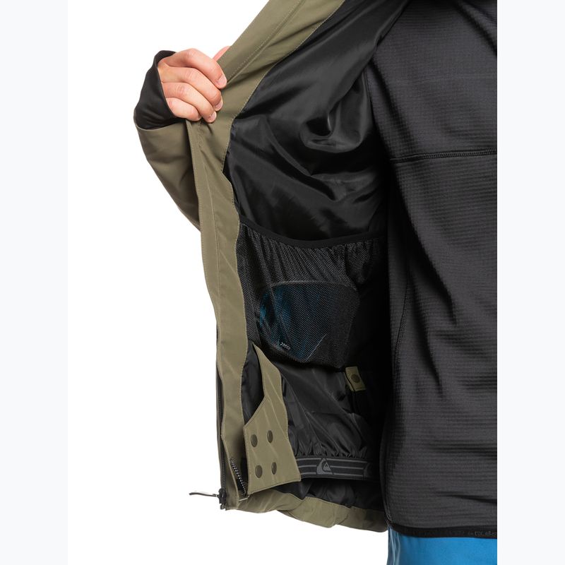 Quiksilver Muldrow férfi snowboard dzseki zöld EQYTJ03376 6