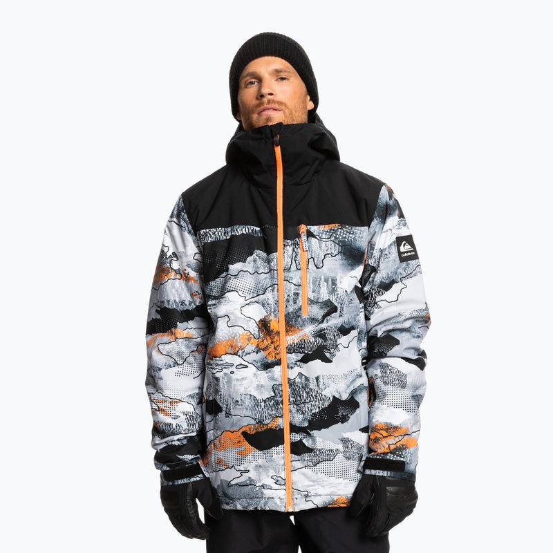Quiksilver Morton férfi snowboard dzseki fekete-fehér EQYTJ03375
