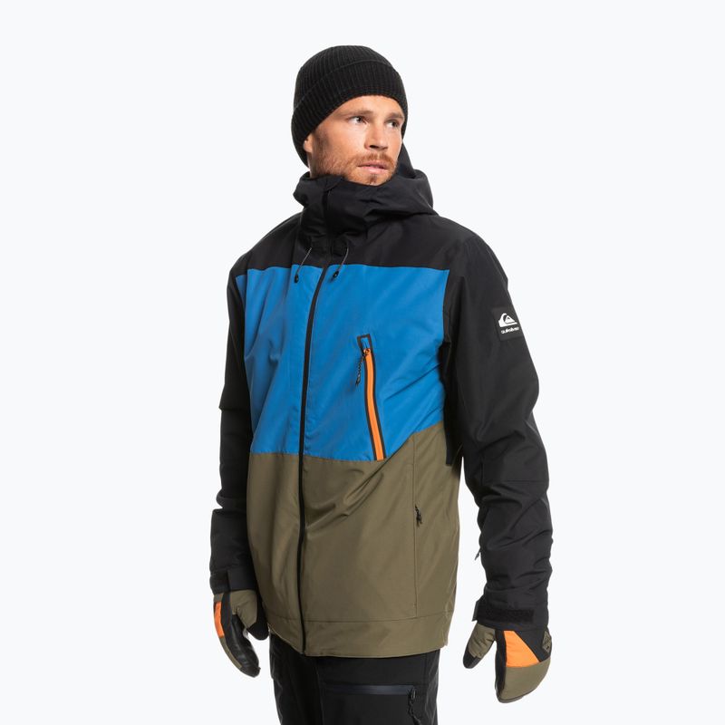 Quiksilver Sycamore férfi snowboard dzseki fekete-kék EQYTJ03335 6