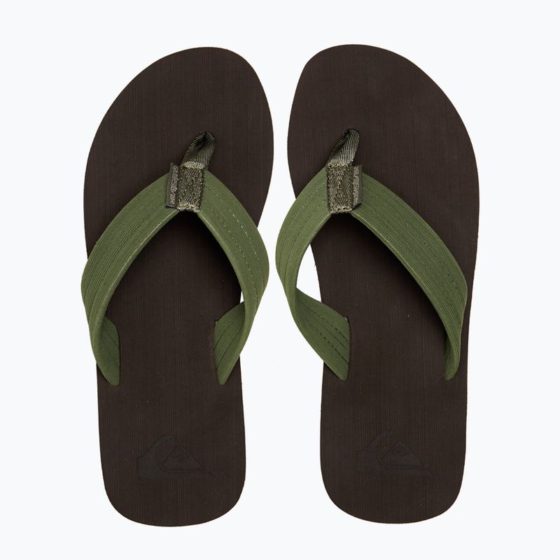 Quiksilver férfi Molokai Layback Textured flip flop barna AQYL101266 12