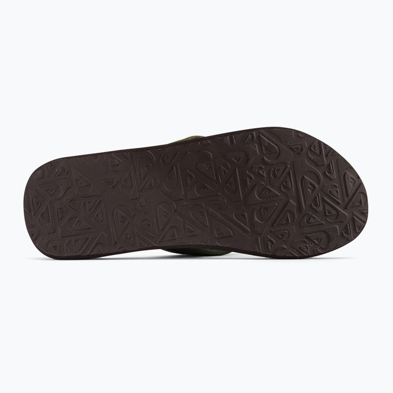 Quiksilver férfi Molokai Layback Textured flip flop barna AQYL101266 5