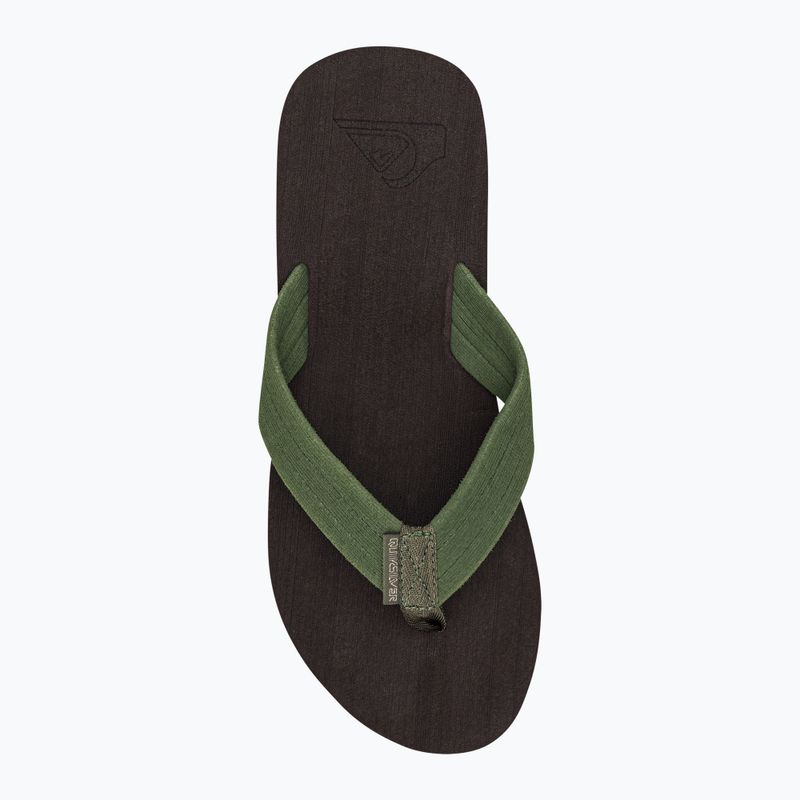Quiksilver férfi Molokai Layback Textured flip flop barna AQYL101266 6