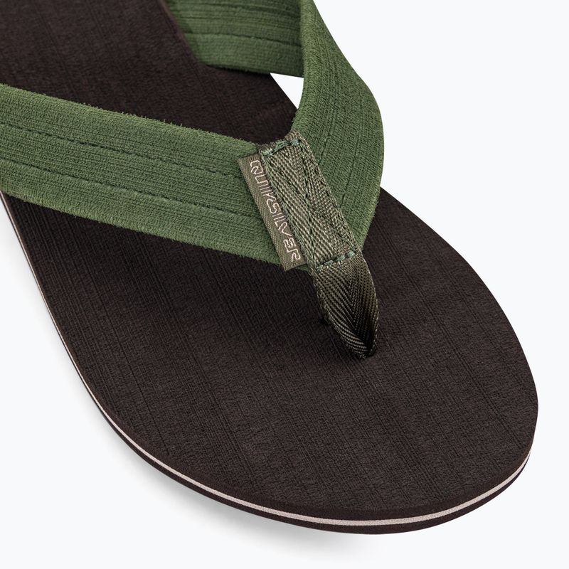 Quiksilver férfi Molokai Layback Textured flip flop barna AQYL101266 7